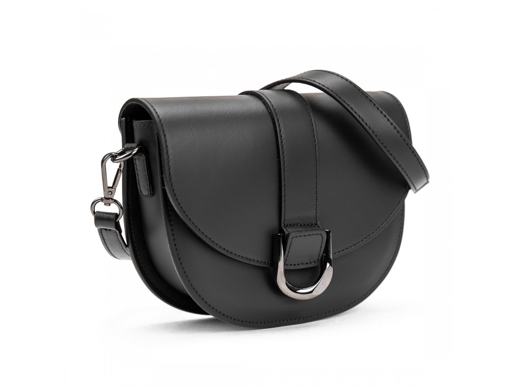 Стильная кожаная женская сумочка полукруглая Firenze Italy F-IT-1030AL - Royalbag Фото 1