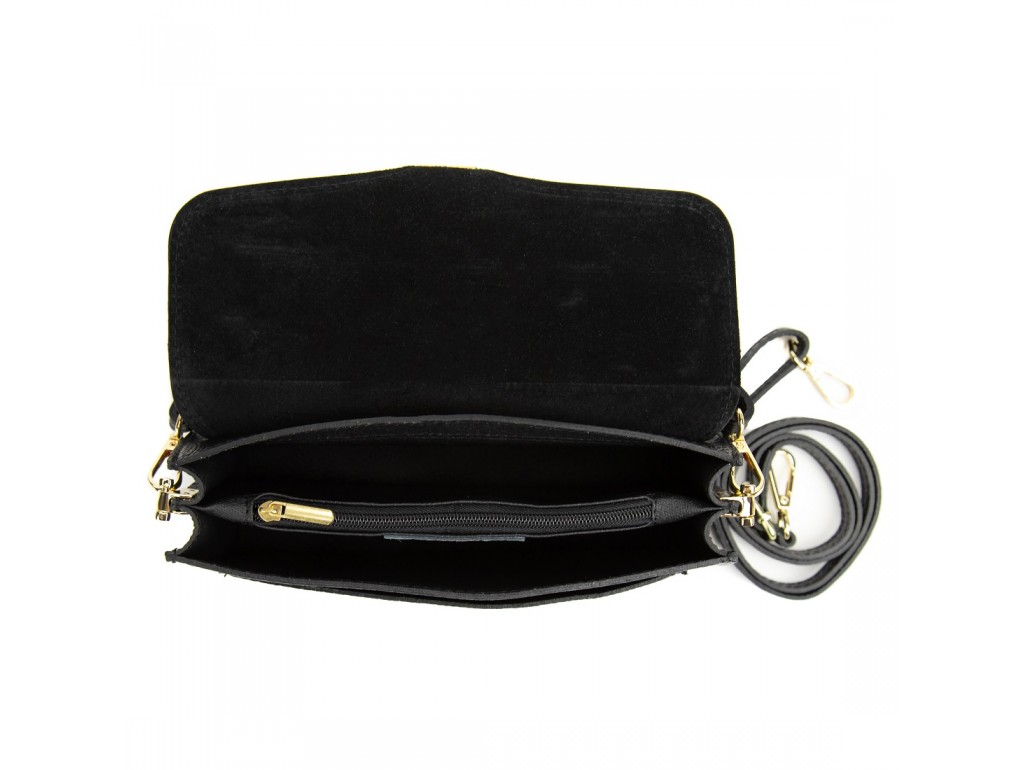 Женская черная маленькая сумка Firenze Italy F-IT-2012A - Royalbag