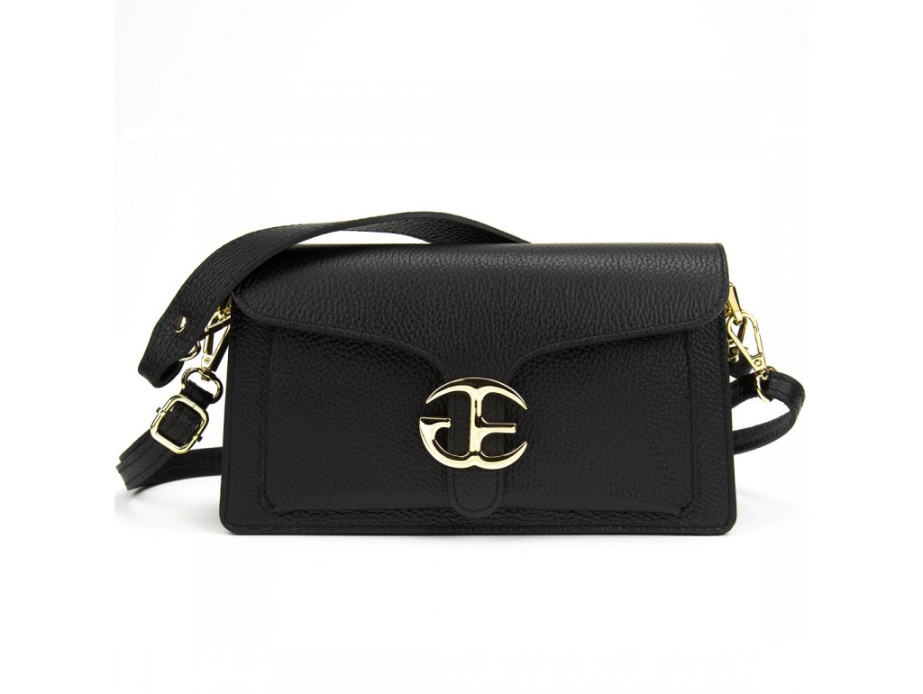 Жіноча чорна маленька сумка Firenze Italy F-IT-2012A - Royalbag