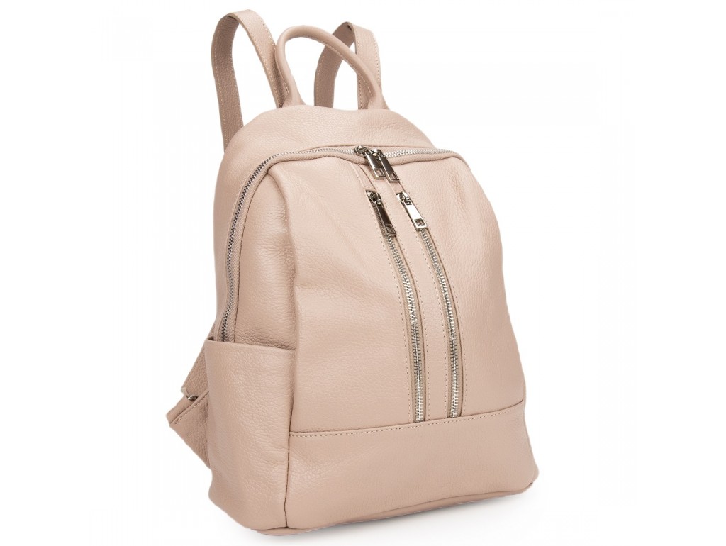 Женский кожаный рюкзак пудрового цвета Firenze Italy F-IT-5553P - Royalbag Фото 1