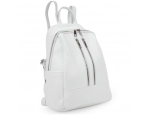 Женский кожаный рюкзак белого цвета Firenze Italy F-IT-5553W - Royalbag