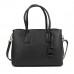 Класична жіноча шкіряна чорна сумка Firenze Italy F-IT-7601A - Royalbag Фото 4