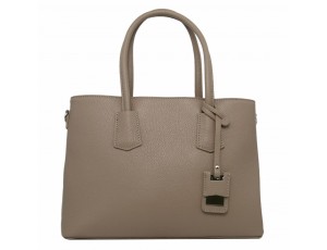 Класична жіноча шкіряна бежева сумка Firenze Italy F-IT-7601B - Royalbag