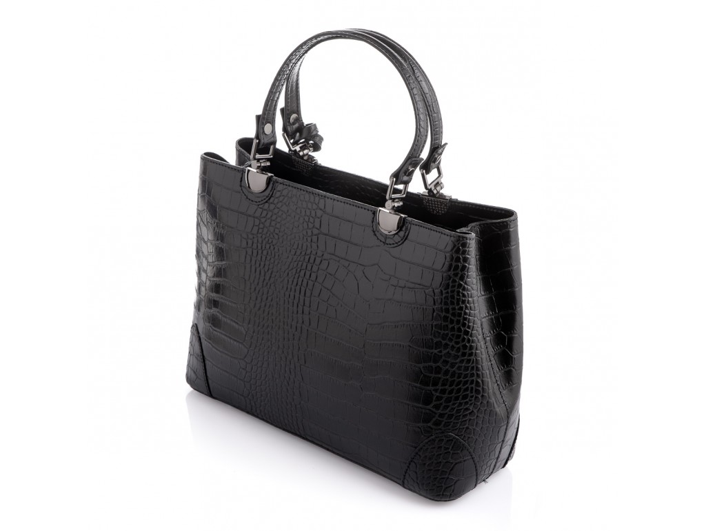 Классическая женская черная сумка Firenze Italy F-IT-7603A - Royalbag