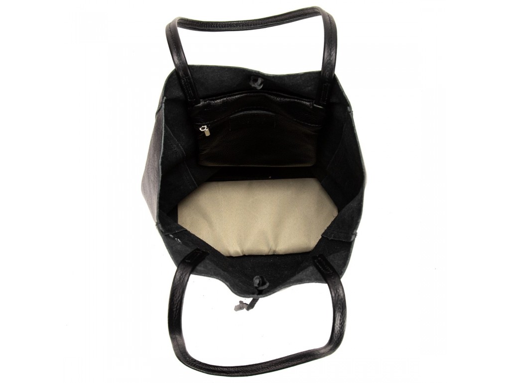 Женская кожаная сумка шоппер черная Firenze Italy F-IT-7622A - Royalbag