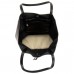 Жіноча шкіряна чорна сумка шоппер Firenze Italy F-IT-7622A - Royalbag Фото 3