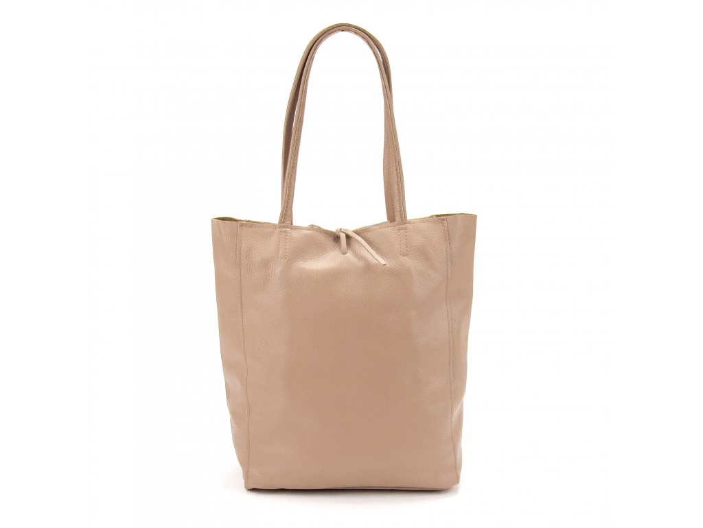 Женская кожаная сумка шоппер пудровая Firenze Italy F-IT-7622PM - Royalbag Фото 1