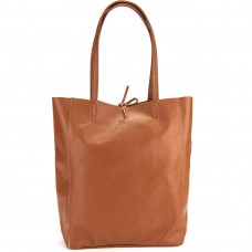 Жіноча шкіряна коричнева сумка шоппер Firenze Italy F-IT-7622С - Royalbag Фото 2