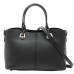 Чорна шкіряна сумка середніх розмірів Firenze Italy F-IT-7627A - Royalbag Фото 5