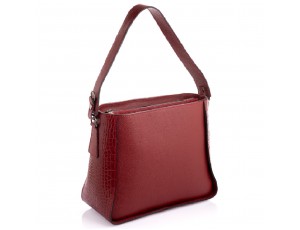 Жіноча шкіряна сумка червоного кольору Firenze Italy F-IT-8712R - Royalbag
