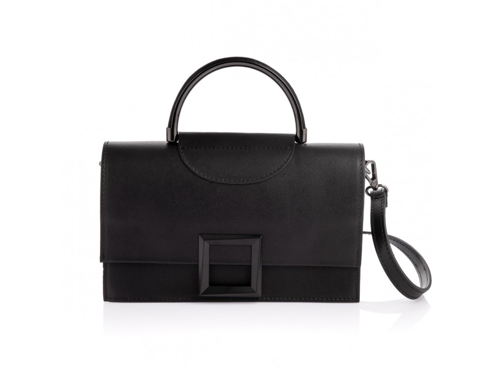 Женская стильная сумочка черного цвета Firenze Italy F-IT-9802A - Royalbag Фото 1