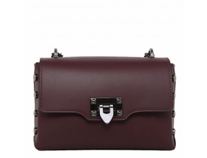 Жіноча шкіряна сумка з ланцюжком Firenze Italy F-IT-9812BO - Royalbag