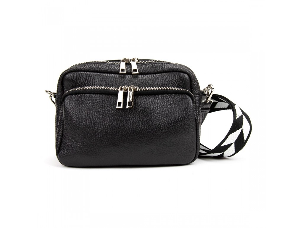 Женская кожаная сумочка с широким ремнем Firenze Italy F-IT-9830-1A - Royalbag