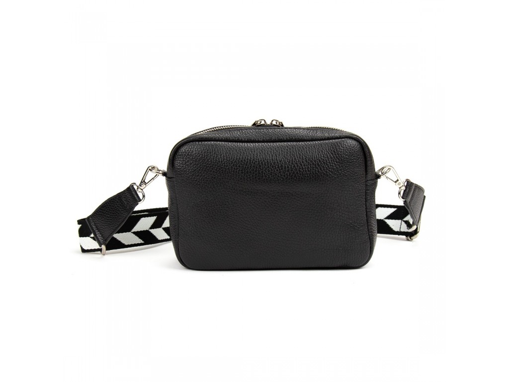 Жіноча шкіряна сумочка з широким ременем Firenze Italy F-IT-9830-1A - Royalbag