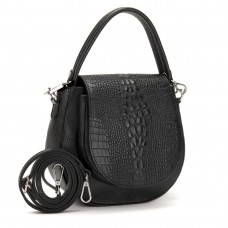 Стильна жіноча сумочка з клапаном під рептилію Firenze Italy F-IT-9872A - Royalbag Фото 2