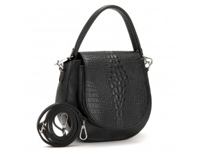 Стильна жіноча сумочка з клапаном під рептилію Firenze Italy F-IT-9872A - Royalbag