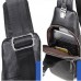 Черный кожаный слинг Tiding Bag FL-A25F-5026A - Royalbag Фото 3