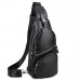 Черный кожаный слинг Tiding Bag FL-A25F-5026A - Royalbag Фото 5