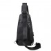 Черный кожаный слинг Tiding Bag FL-A25F-5026A - Royalbag Фото 6