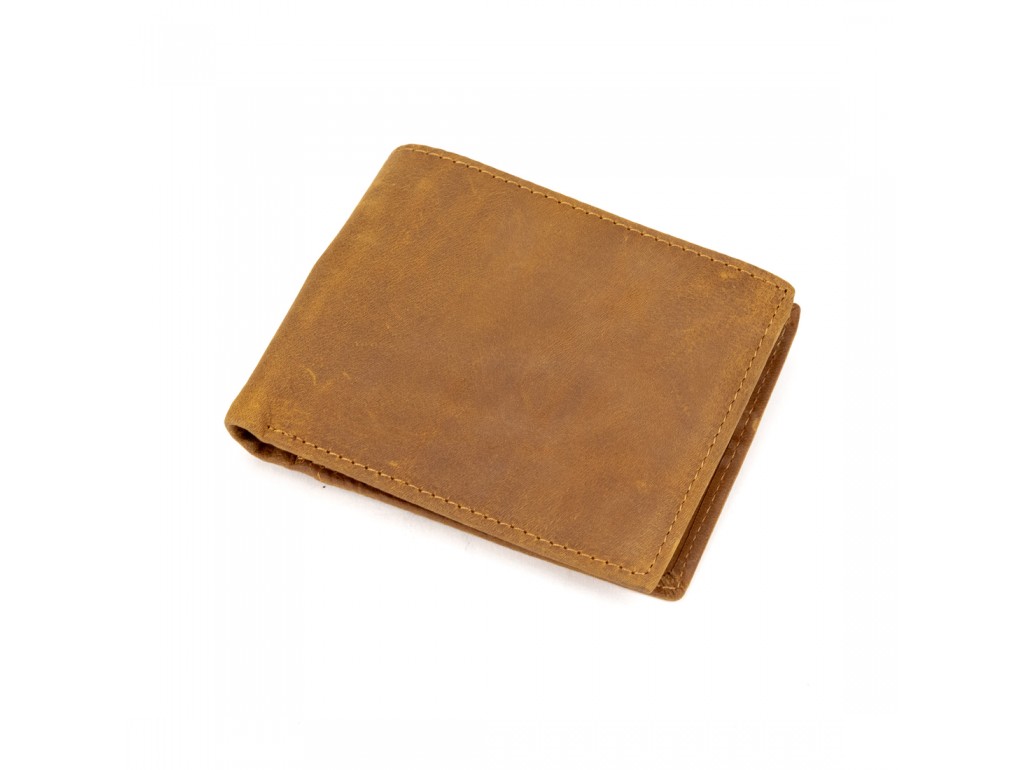 Портмоне маленькое светло-коричневое Tiding Bag M39-1021-1B - Royalbag Фото 1