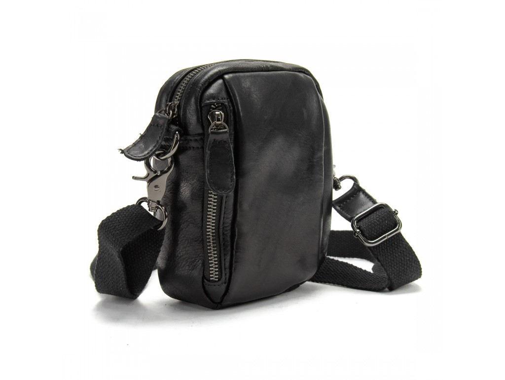Мини-сумка через плече кожанная мужская Tiding Bag M39-6072A - Royalbag Фото 1