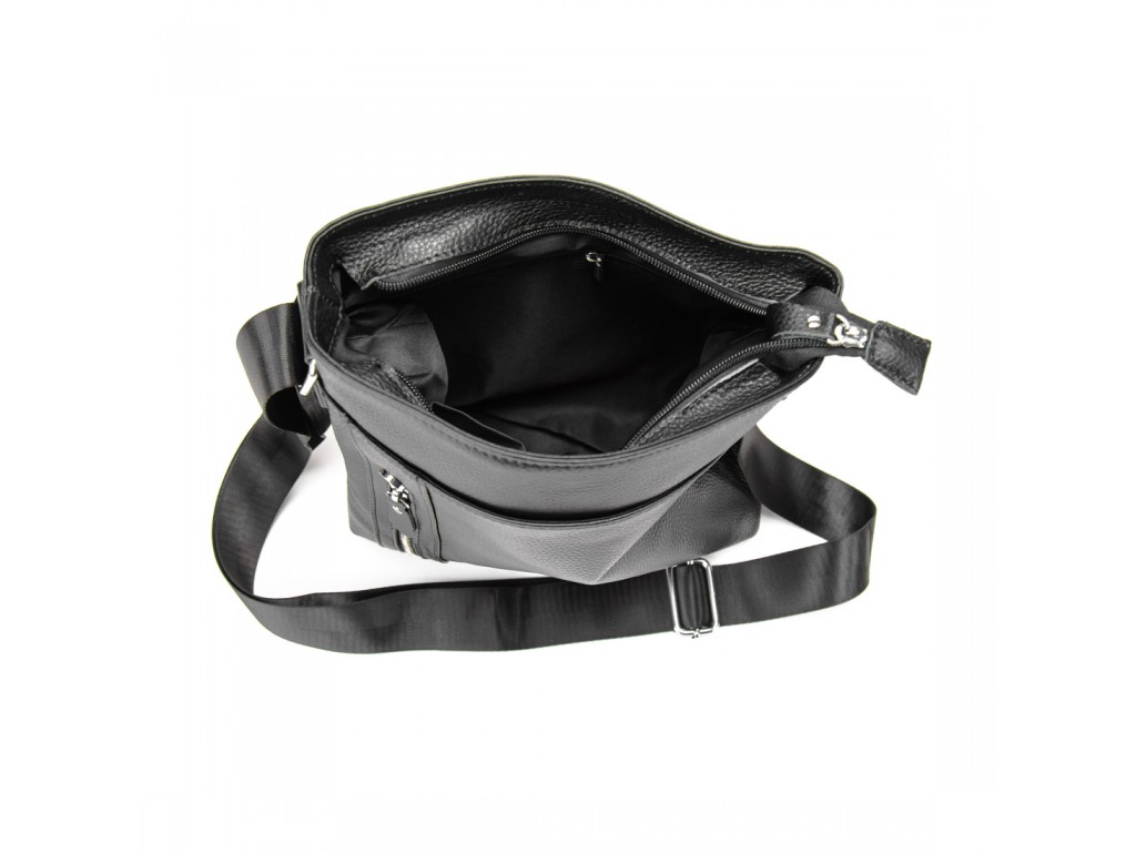Мессенджер кожаный с клапаном Tiding Bag M56-17195A - Royalbag