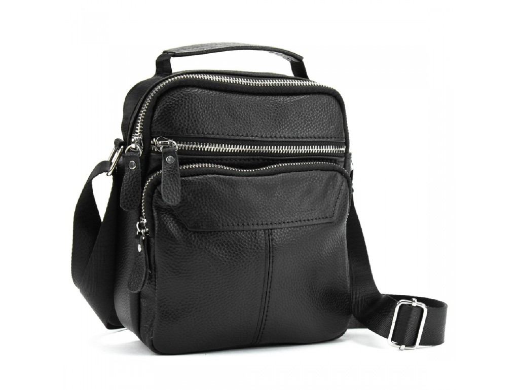 Мужская кожаная сумка через плечо Tiding Bag M56-3657A - Royalbag Фото 1