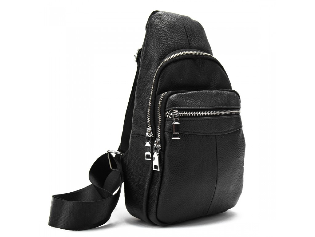 Кожаная сумка слинг Tiding Bag M56-698A - Royalbag Фото 1
