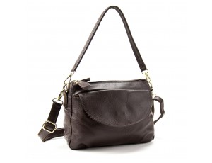 Женская кожаная сумка коричневая Riche NM20-W1195C - Royalbag