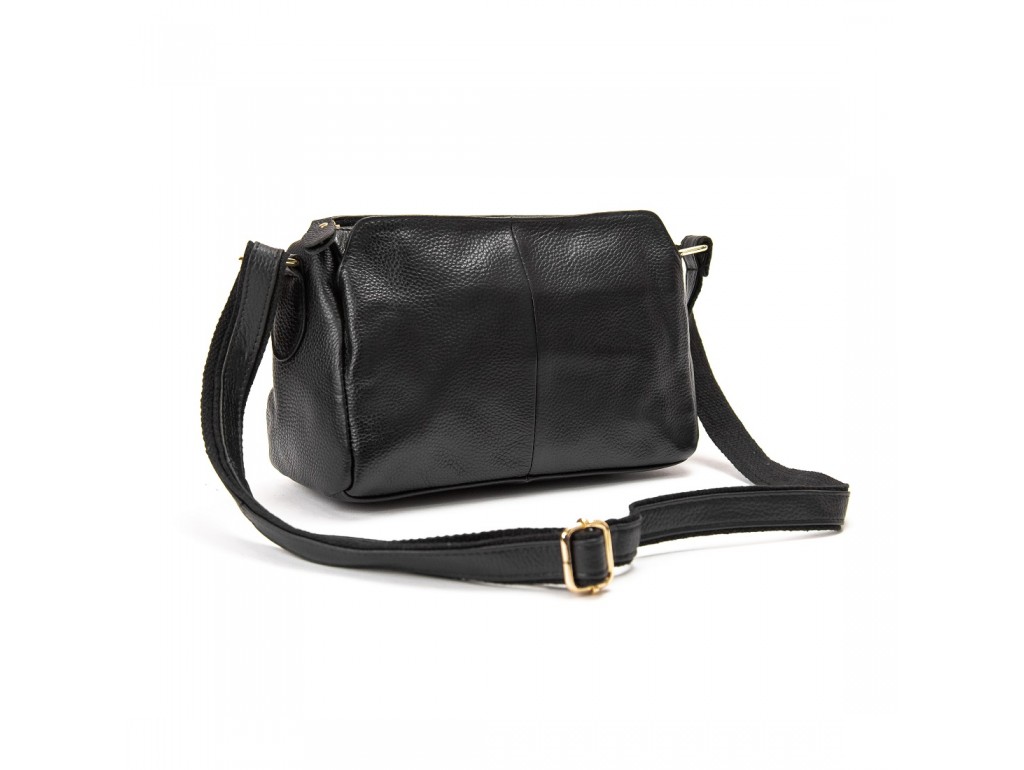 Женская кожаная сумка черная Riche NM20-W828A - Royalbag