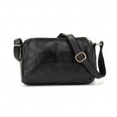Жіноча шкіряна сумка чорна Riche NM20-W828A - Royalbag Фото 2