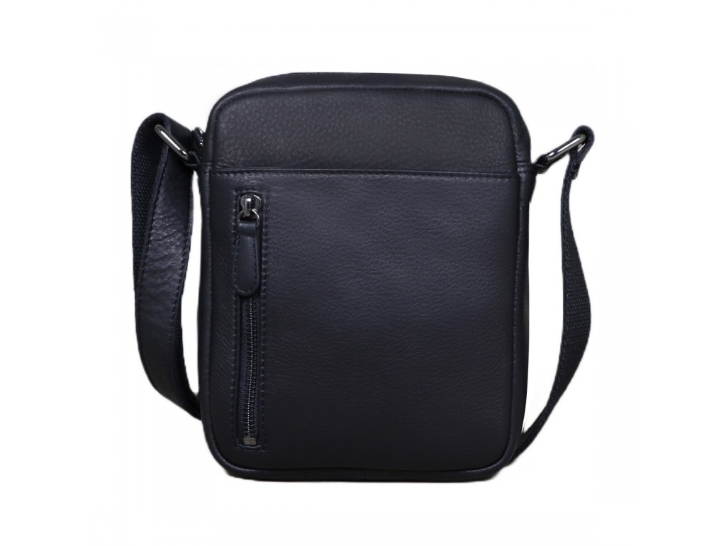 Шкіряна сумка через плече в чорному кольорі Tavinchi R-3169A - Royalbag