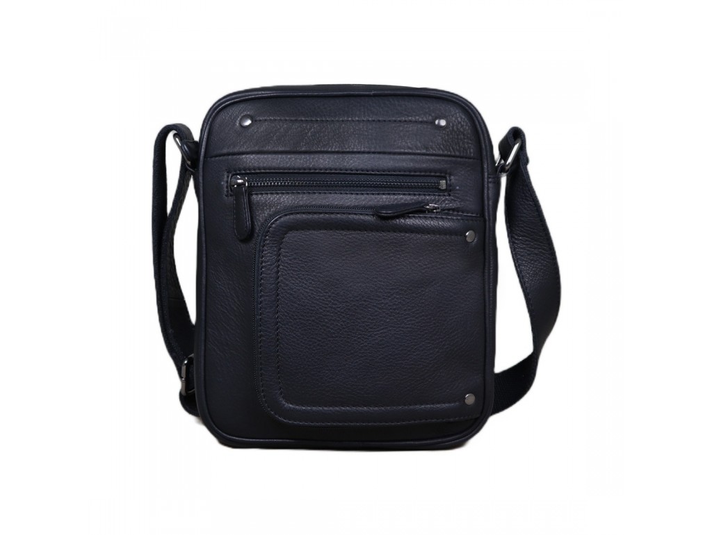 Шкіряна сумка через плече в чорному кольорі Tavinchi R-870557A - Royalbag