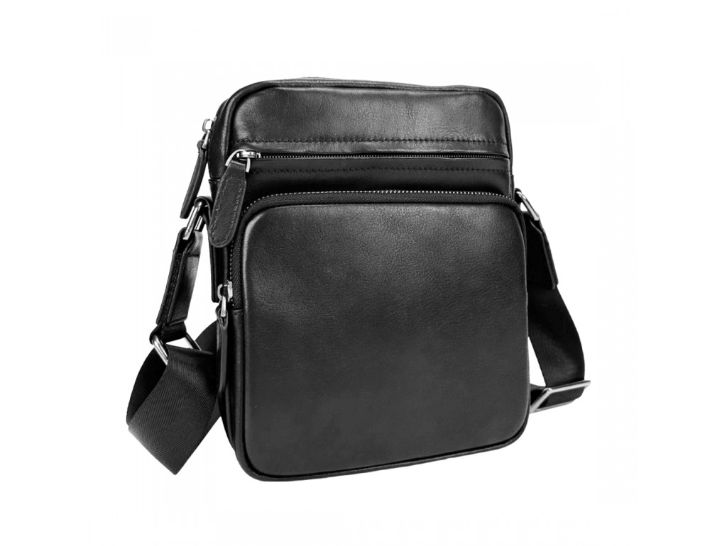 Кожаная стильная сумка-мессенджер через плечо Tiding Bag SM8-1022A - Royalbag Фото 1