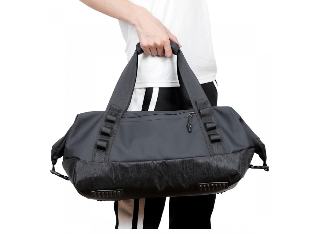 Текстильна чорна сумка-рюкзак Confident TB9-T-276A - Royalbag