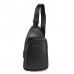 Мужской кожаный черный слинг на плечо Tavinchi TV-SM8-681A - Royalbag Фото 4