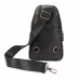 Кожаный мужской черный слинг через плечо Tavinchi TV-SM8-830A - Royalbag Фото 7