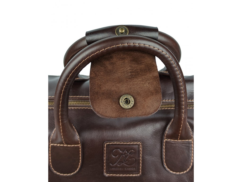 Дорожная сумка US-00010-а-3 темно-коричнева - Royalbag