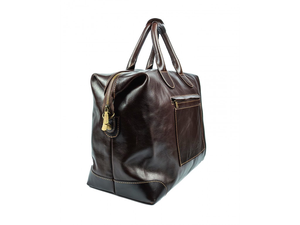 Дорожная сумка US-00010-а-3 темно-коричнева - Royalbag