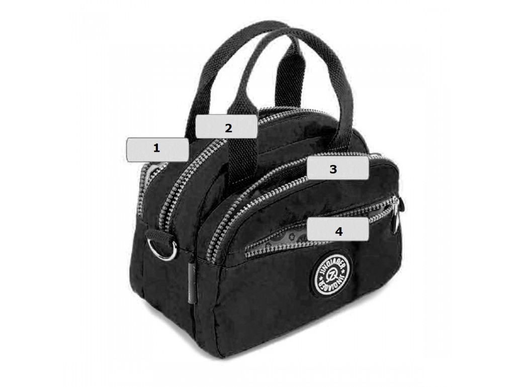 Жіноча текстильна сумка на три відділи Confident WT-3120A - Royalbag