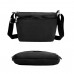 Маленькая текстильная черная сумка через плечо Confident WT-5058A - Royalbag Фото 4