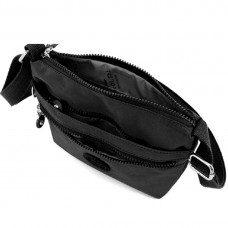 Маленькая текстильная черная сумка через плечо Confident WT-5058A - Royalbag