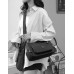 Жіночий чорний тканинний месенджер Confident WT1-3551A - Royalbag Фото 5