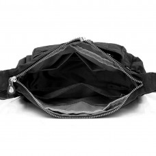 Жіночий чорний тканинний месенджер Confident WT2-9921A - Royalbag