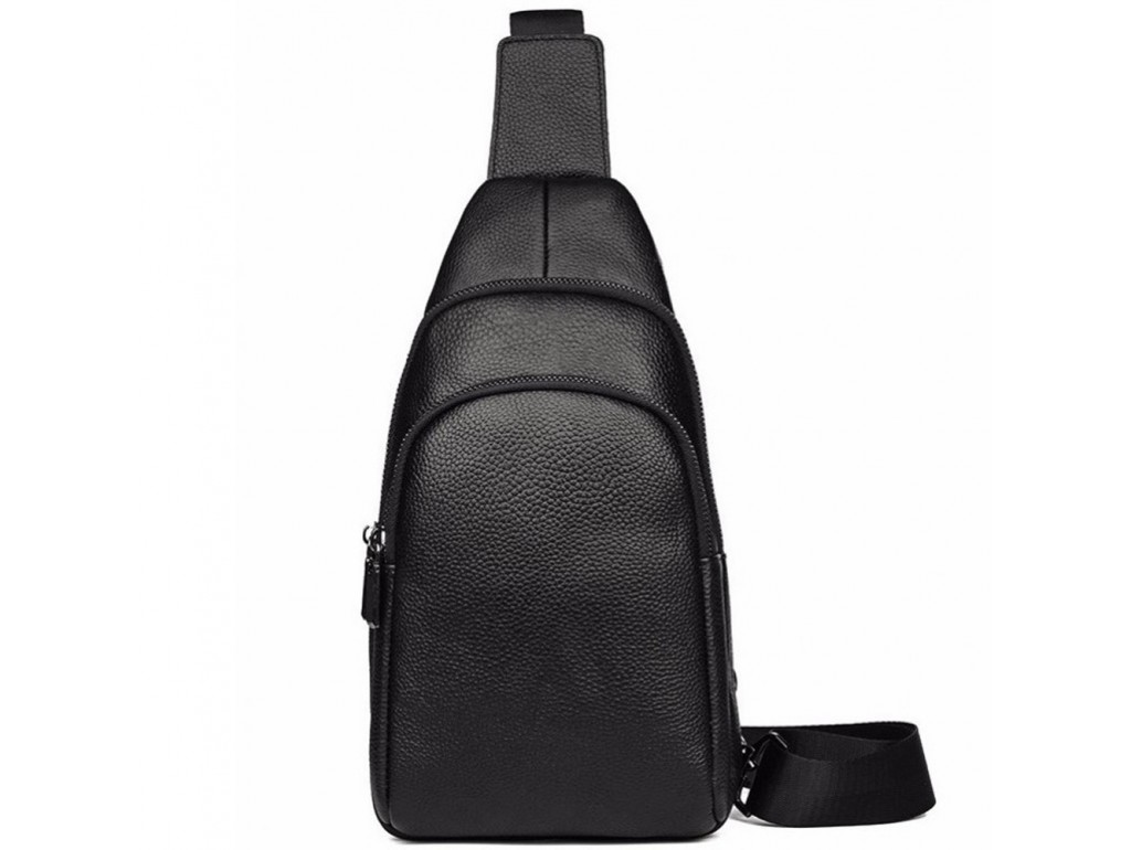 Мужской кожаный рюкзак-слинг на одну шлейку Tiding Bag A25F-001-1A - Royalbag
