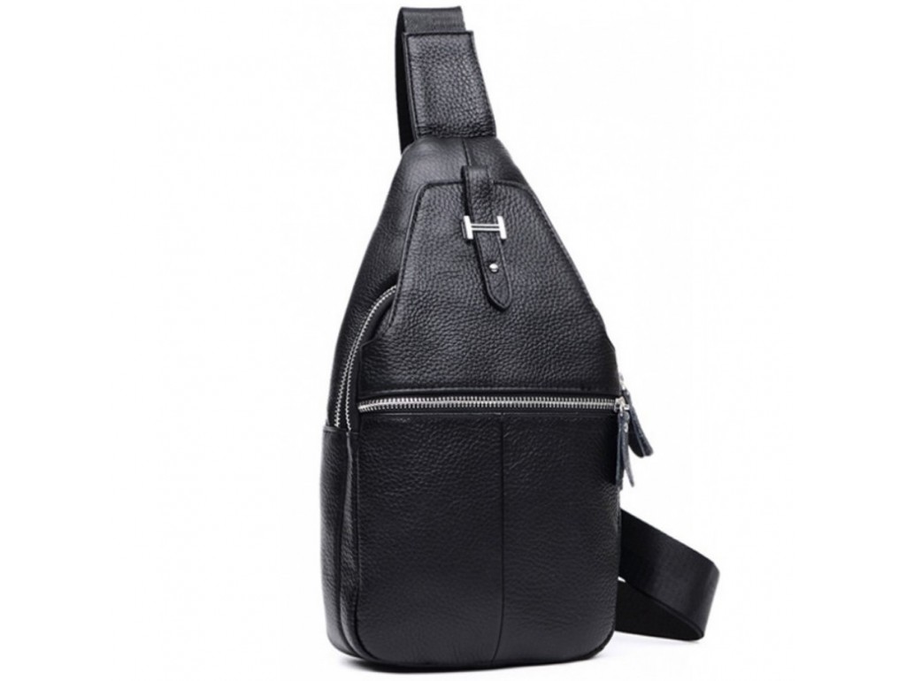 Мужской кожаный рюкзак на одну шлейку Tiding Bag M38-8151A - Royalbag Фото 1
