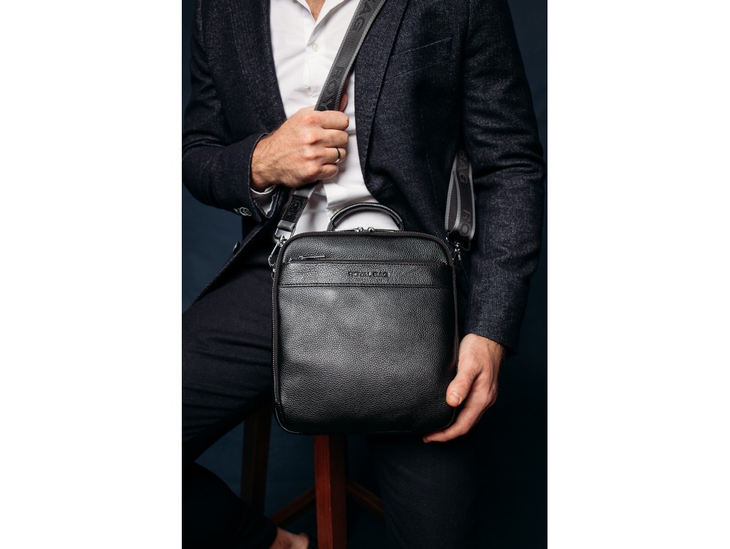 Мужская сумка кожаная через плечо Royal Bag RB70209 - Royalbag