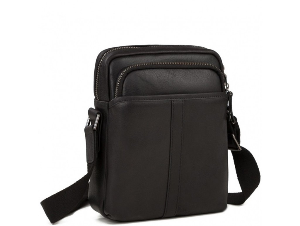 Мужская сумка-мессенджер через плечо натуральная кожа  Tiding Bag M47-21109-1A - Royalbag Фото 1