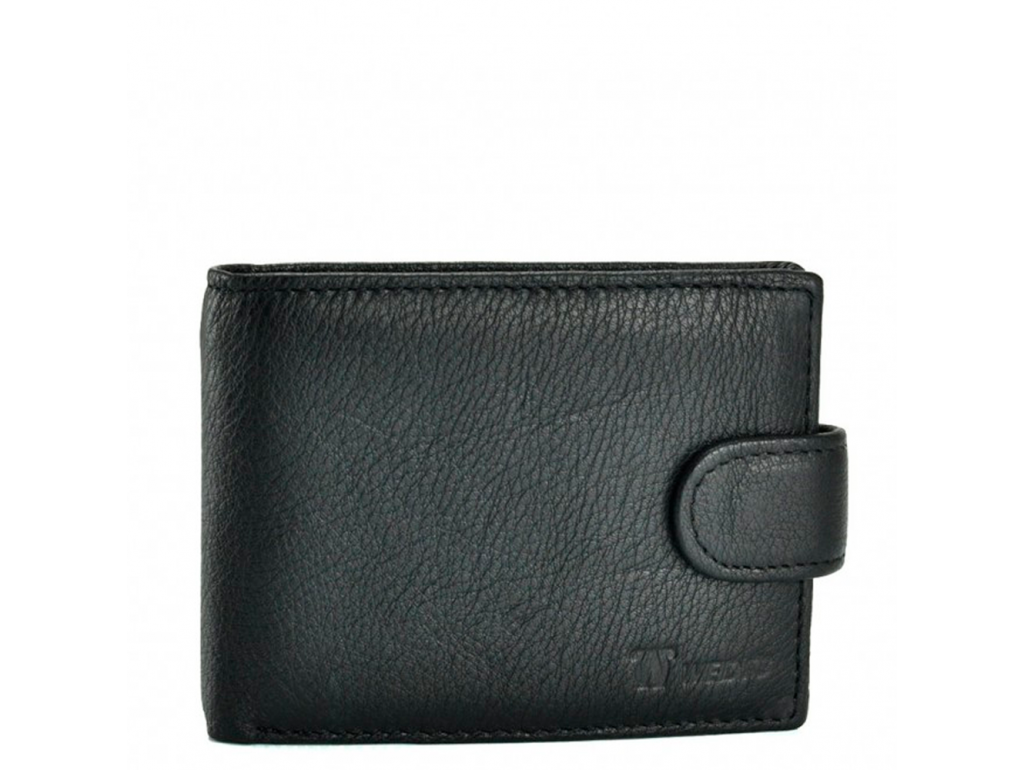 Чорний чоловічий гаманець Horton Collection Tr461A - Royalbag Фото 1