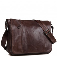 Стильная мужская кожаная сумка через плечо с клапаном Tiding Bag 7338C - Royalbag Фото 2